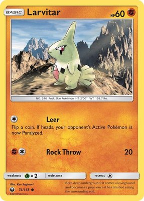 Larvitar, SM - Celestial Storm