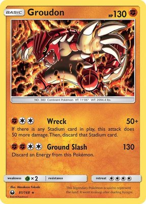 Groudon, SM - Celestial Storm