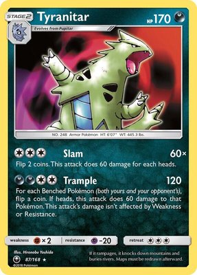 Tyranitar, SM - Celestial Storm