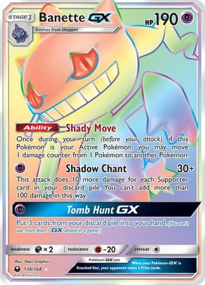 Banette GX (Secret), SM - Celestial Storm