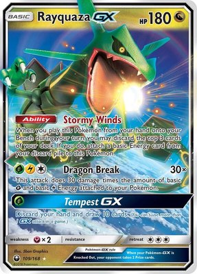 Rayquaza GX, SM - Celestial Storm