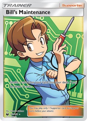 Bill's Maintenance (Full Art), SM - Celestial Storm