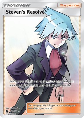 Steven's Resolve (Full Art), SM - Celestial Storm