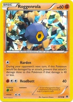 Roggenrola (Cracked Ice Holo), Blister Exclusives
