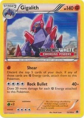 Gigalith (Prerelease), Black and White Promos