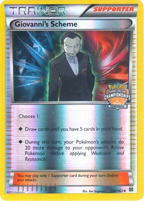 Giovanni's Scheme (Regional Championships), League & Championship Cards