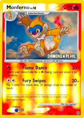 Monferno [Diamond & Pearl], Burger King Promos