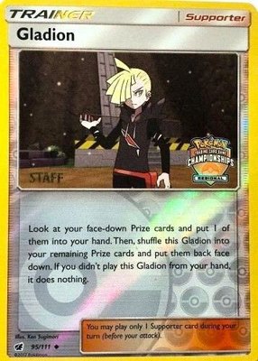 Gladion (Regional Championships) [Staff], League & Championship Cards