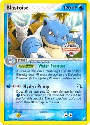 Blastoise (National Championships), League & Championship Cards