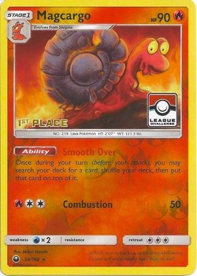 Magcargo (League Challenge) [1st Place], League & Championship Cards