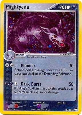 Mightyena (Cosmos Holo), Deck Exclusives