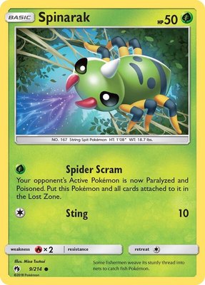 Spinarak, SM - Lost Thunder