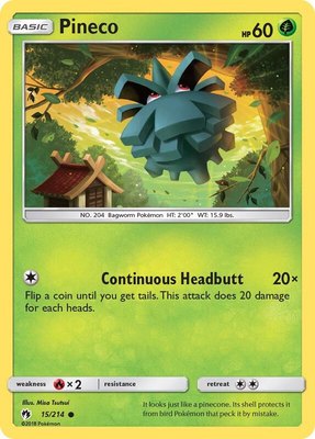 Pineco, SM - Lost Thunder
