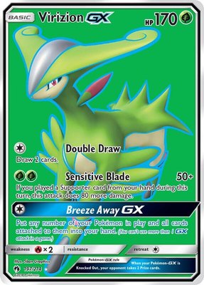 Virizion GX (Full Art), SM - Lost Thunder
