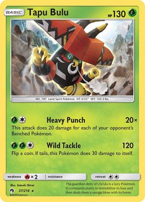 Tapu Bulu, SM - Lost Thunder