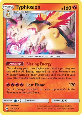 Typhlosion, SM - Lost Thunder