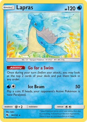 Lapras, SM - Lost Thunder