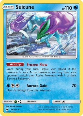Suicune, SM - Lost Thunder