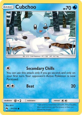 Cubchoo, SM - Lost Thunder