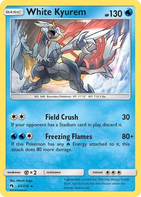 White Kyurem, SM - Lost Thunder