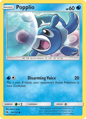 Popplio (64), SM - Lost Thunder