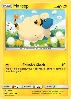 Mareep (76), SM - Lost Thunder