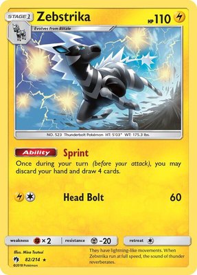 Zebstrika, SM - Lost Thunder