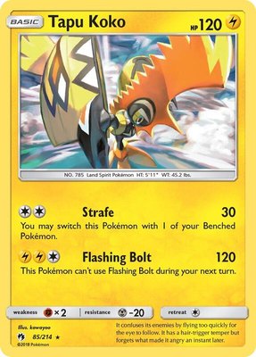 Tapu Koko, SM - Lost Thunder