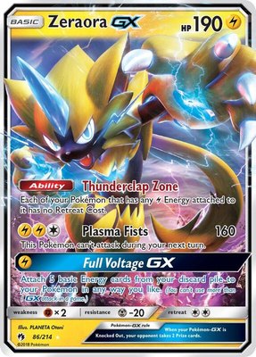 Zeraora GX, SM - Lost Thunder