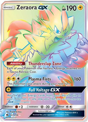 Zeraora GX (Secret), SM - Lost Thunder