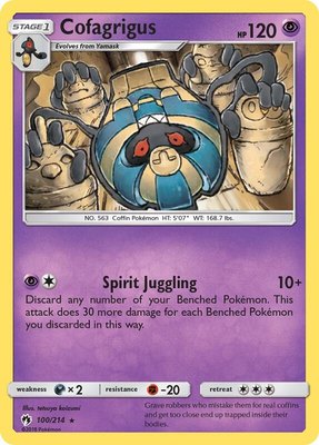 Cofagrigus, SM - Lost Thunder