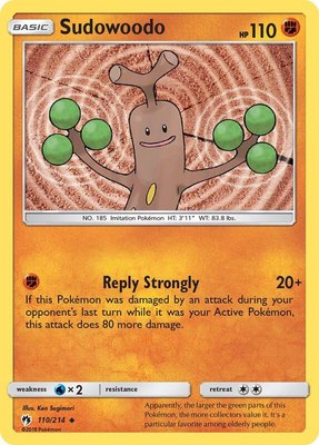 Sudowoodo, SM - Lost Thunder