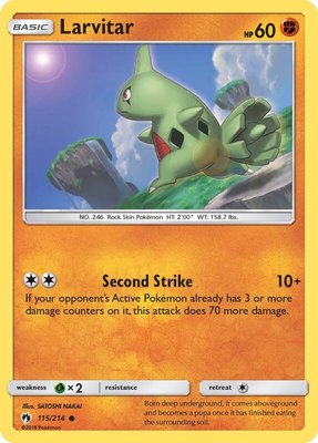 Larvitar (115), SM - Lost Thunder
