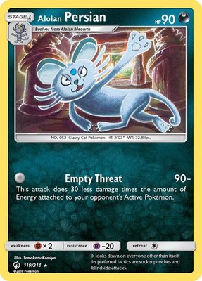 Alolan Persian, SM - Lost Thunder