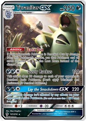 Tyranitar GX, SM - Lost Thunder