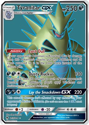 Tyranitar GX (Full Art), SM - Lost Thunder