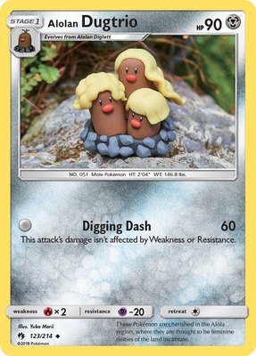 Alolan Dugtrio, SM - Lost Thunder