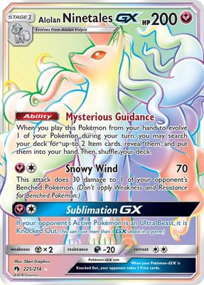 Alolan Ninetales GX (Secret), SM - Lost Thunder
