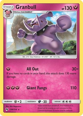 Granbull, SM - Lost Thunder
