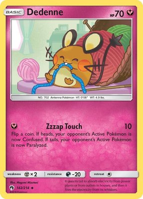 Dedenne (142), SM - Lost Thunder