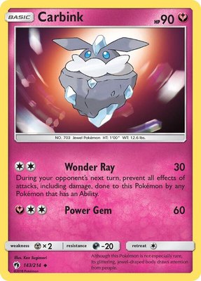 Carbink (143), SM - Lost Thunder