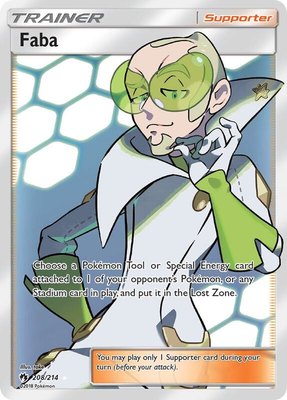 Faba (Full Art), SM - Lost Thunder