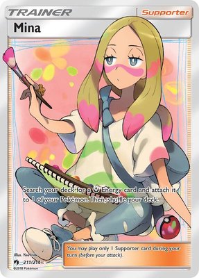 Mina (Full Art), SM - Lost Thunder