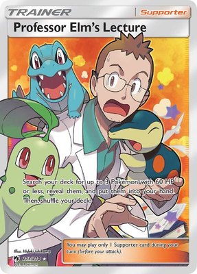 Professor Elm's Lecture (Full Art), SM - Lost Thunder