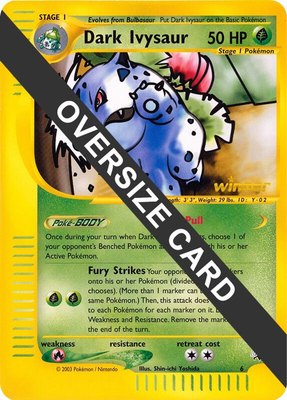 Dark Ivysaur (Best of Game 6 Promo), Jumbo Cards