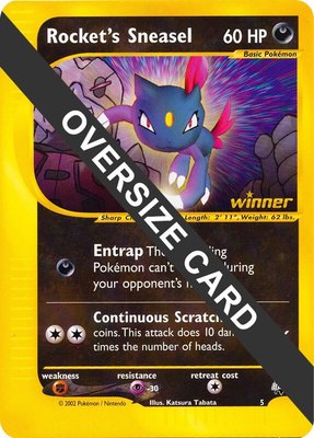 Rocket's Sneasel, Jumbo Cards