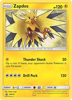 Zapdos, SM Promos
