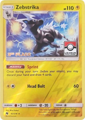 Zebstrika (League Challenge) [3rd Place], League & Championship Cards