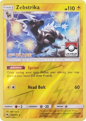 Zebstrika (League Challenge) [4th Place], League & Championship Cards