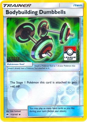 Bodybuilding Dumbbells (League Cup) [Staff], League & Championship Cards